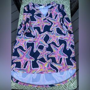 Simply Southern Savannah Star Starfish Swimsuit Cover-up - size medium